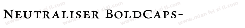 Neutraliser BoldCaps字体转换